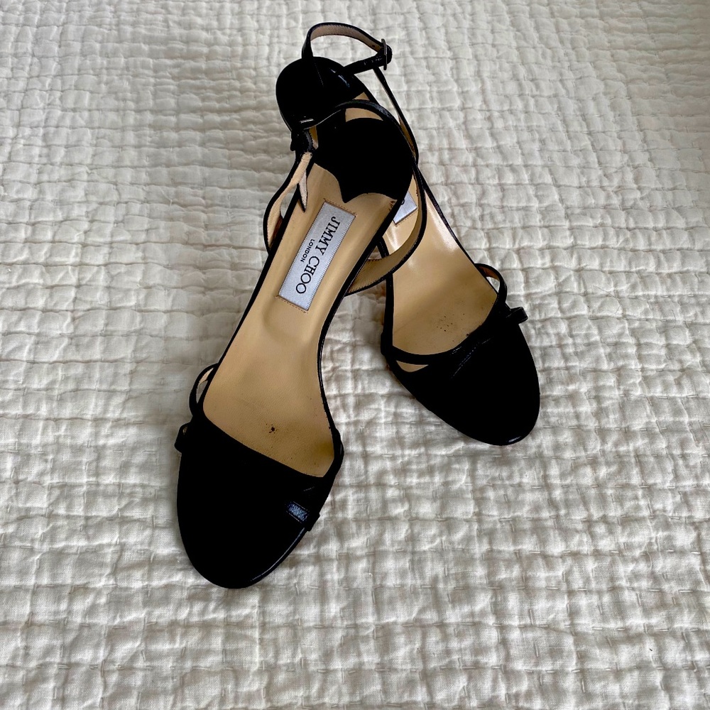 Jimmy Choo Black Size 40.5” Strappy Sandals